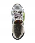 Marken-Sneaker silber-neongrün