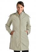 Marken-Softshellmantel beige