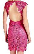 Marken-Spitzenkleid pink