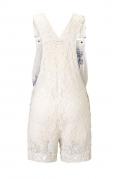 Marken-Spitzenlatzhose offwhite