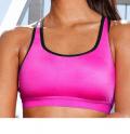 Marken-Sport-BH pink-schwarz