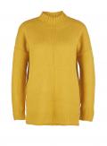 Marken-Stehkragenpullover senfgelb