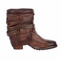 Marken-Stiefelette braun