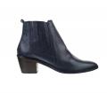 Marken-Stiefelette dunkelblau