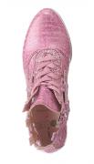 Marken-Stiefelette flieder-pink