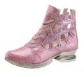 Marken-Stiefelette flieder-pink