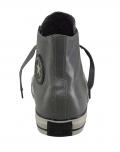 Marken-Stiefelette grau