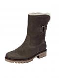 Marken-Stiefelette mit Lammfell grautaupe Gr. 8