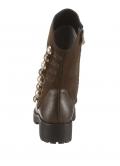 Marken-Stiefelette oliv