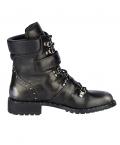 Marken-Stiefelette schwarz