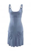 Marken-Strandkleid rauchblau