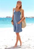 Marken-Strandkleid rauchblau