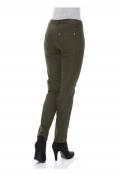 Marken-Stretchhose oliv