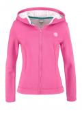 Marken-Strick-Sweatjacke pink