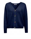 Marken-Strickjacke marine