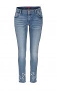 Marken-Super-Skinny-Jeans blau-used 30 inch