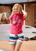 Marken-Surfshirt beere