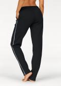 Marken-Sweathose mit Metallic-Streifen schwarz