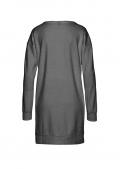 Marken-Sweatkleid mit Logoprint anthrazit