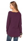 Marken-Sweatshirt bordeaux