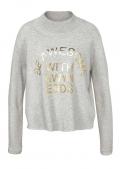 Marken-Sweatshirt hellgrau-melange