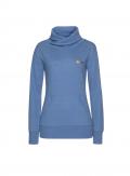 Marken-Sweatshirt mit Stehkragen jeansblau