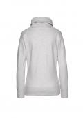 Marken-Sweatshirt mit Stehkragen natur