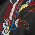 Marken-Sweatshirt mit Stickerei schwarz