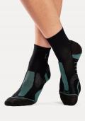 Marken-Trekkingsocken im 3er Pack schwarz- bunt