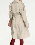 Marken-Trenchcoat beige