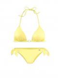 Marken-Triangel-Bikini hellgelb Cup-A/B