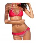 Marken-Triangel-Bikini lobster-creme