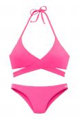 Marken-Triangelbikini pink C/D-Cup