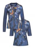 Marken-Twinset Ginko nachtblau-bunt