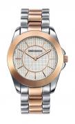 Marken-Uhr bicolor