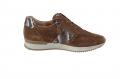 Marken-Veloursleder-Sneaker braun-snake-skin