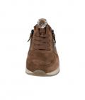 Marken-Veloursleder-Sneaker braun-snake-skin