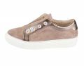 Marken-Veloursleder-Sneaker taupe