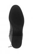Marken-Velourslederimitat-Stiefelette anthrazit