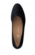 Marken-Velourslederpumps nachtblau