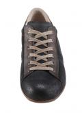 Marken-Veloursledersneaker dunkelblau