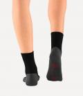 Marken-Wandersocken 2er Pack schwarz