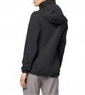 Marken-Wasserdichte 2-Lagen-Outdoorjacke schwarz