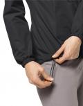 Marken-Wasserdichte 2-Lagen-Outdoorjacke schwarz