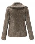 Marken-Webpelzjacke braun Größe S