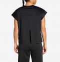 Marken-Yoga-Shirt schwarz