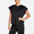 Marken-Yoga-Shirt schwarz