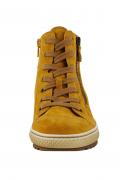 Marken-Ziegen-Veloursleder-Sneaker gelb