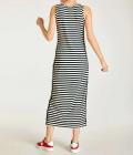 Maxi-Shirtkleid schwarz-offwhite