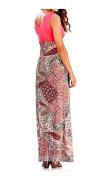 Maxikleid koralle-bunt Gr. 36